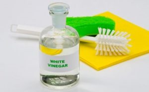 White vinegar for clean teapot