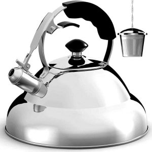 Willow & Everett Stainless Steel Stovetop Whistling Tea Pot - 2.75 Quart