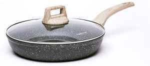 Carote 12 Inch Nonstick Frying Pan Skillet with Glass Lid