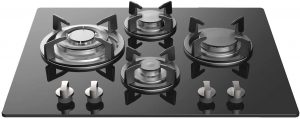 Empava 24 Inch Gas Stove Cooktop - 4 Burners NG or LPG Convertible Tempered Glass