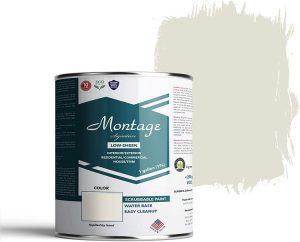 Montage Signature Interior Exterior Eco-Friendly Paint - Snow White with Low Sheen