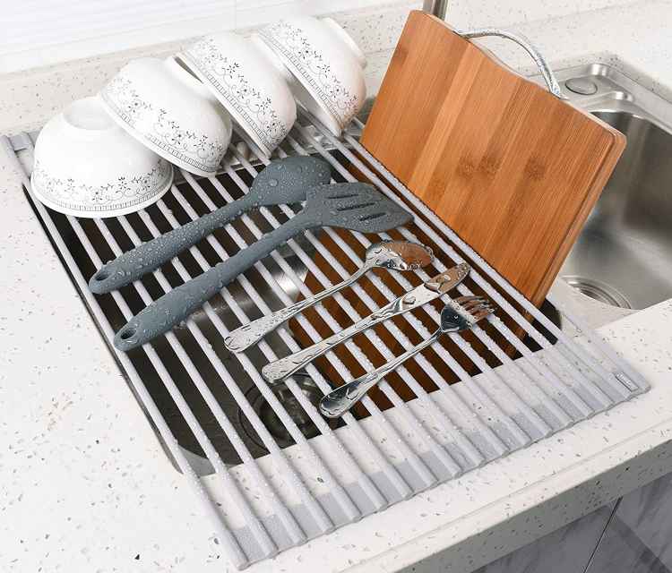 Roll-Up Dish Drying Rack