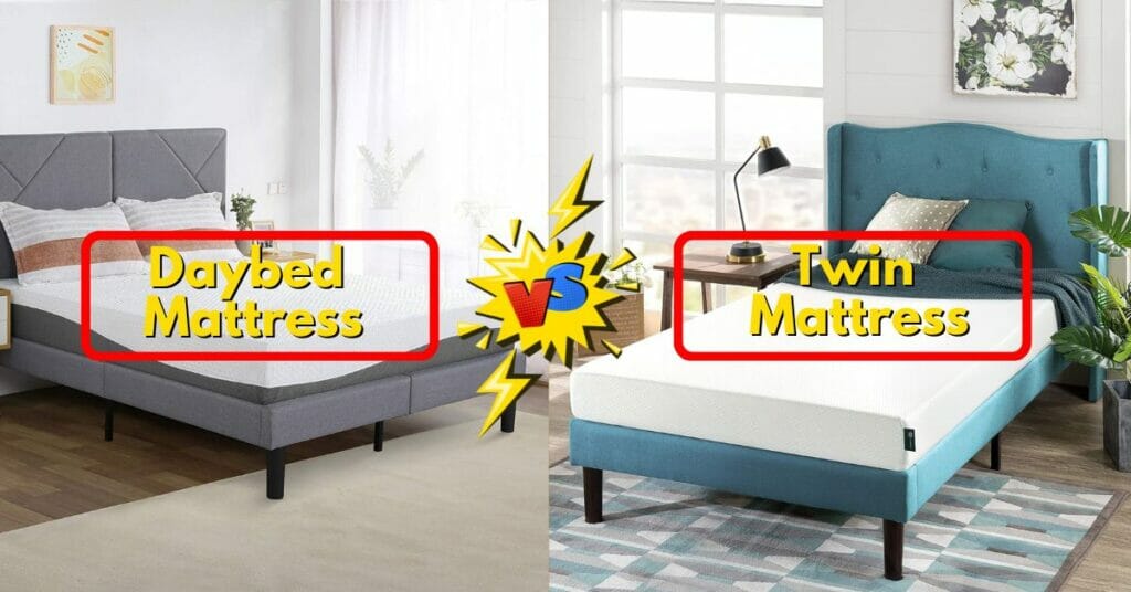 daybed mattress vs twin mattress
