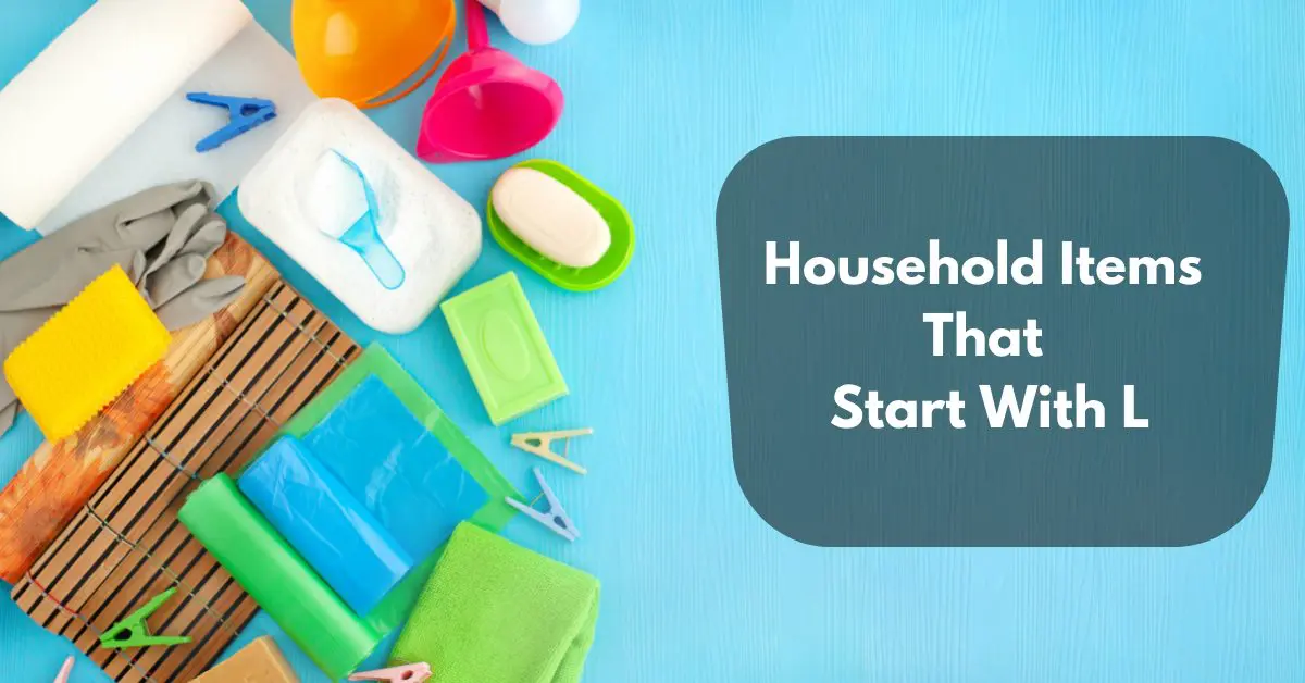 Household Items That Start With L