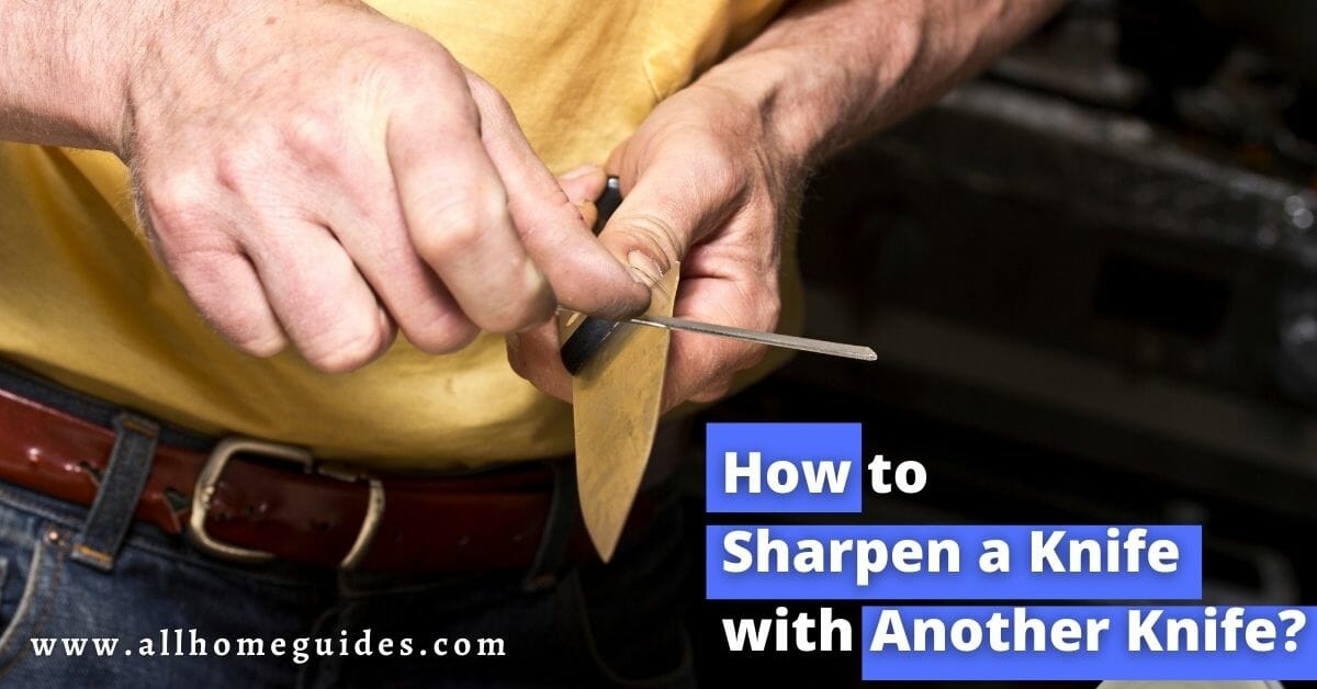 How to Sharpen a Knife with Another Knife?