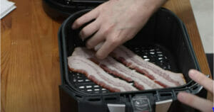 How Long to Cook Bacon in Air Fryer: The Right Placement: Step 2