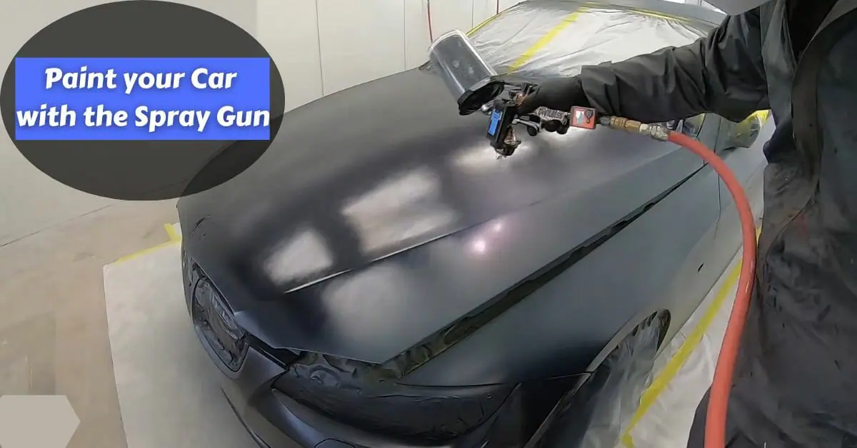 spray gun setup for base coat