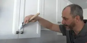 Prime and Paint the Drawers, Doors, and Shelves