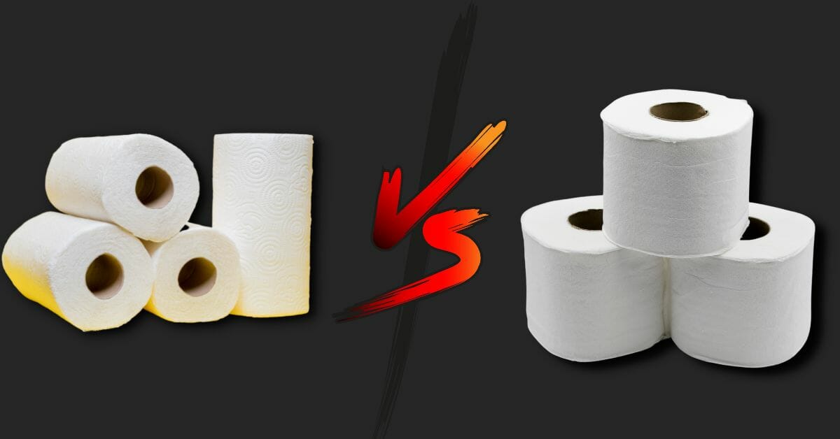 bathroom tissue or toilet paper