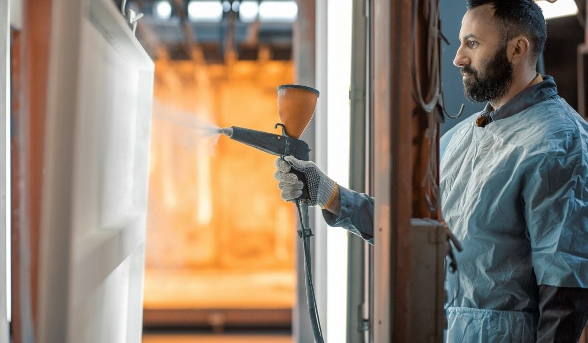 Coats of Paint on Cabinets