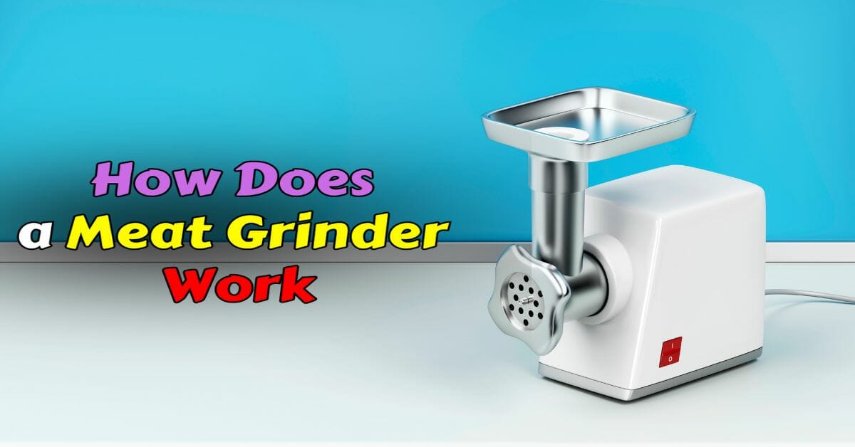 how does an electric meat grinder work